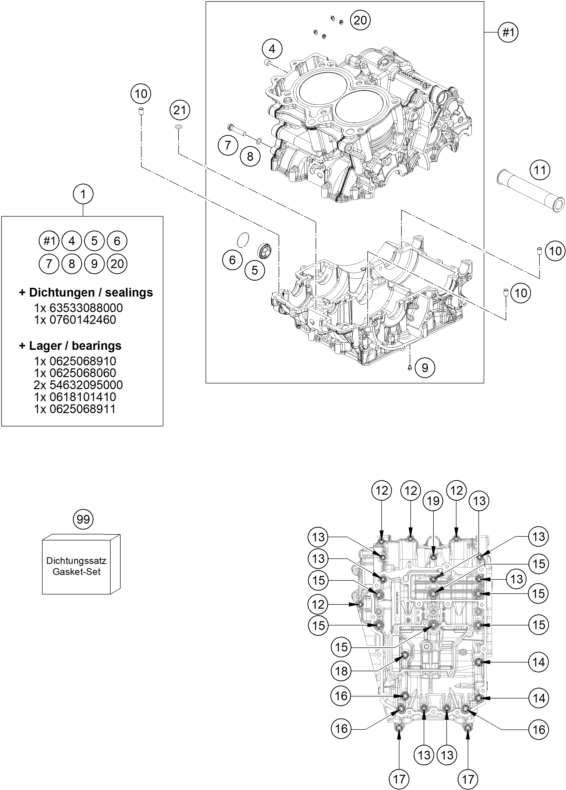 CARTER MOTEUR POUR RC 8C 2023