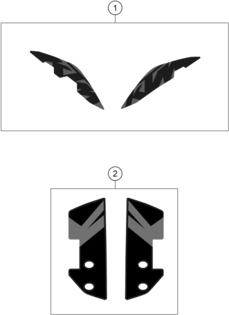 KIT DECO POUR 790 ADVENTURE BLACK DD 2024 EU