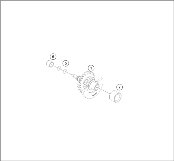 ARBRE DEQUILIBRAGE POUR 250 EXC F 2024 EU