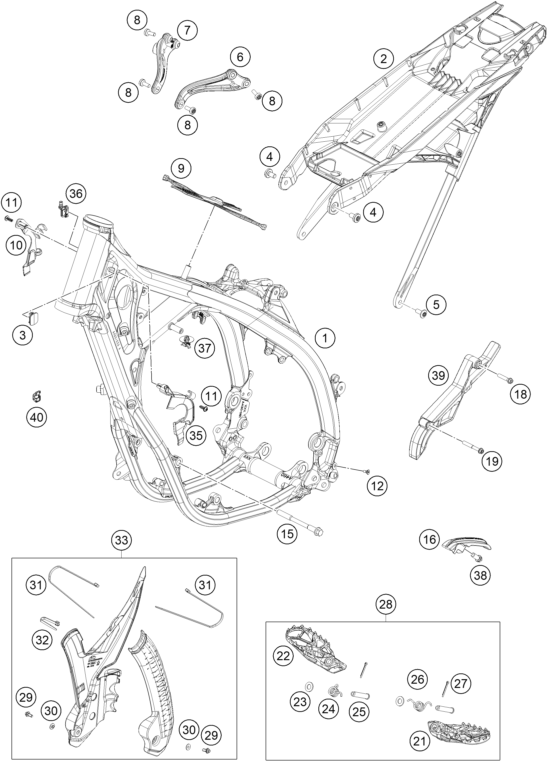 CADRE POUR 250 SX 2024 EU