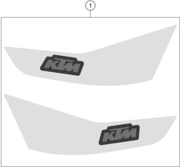 KIT DECO POUR RC 125 BLUE NHD BD 2024 EU