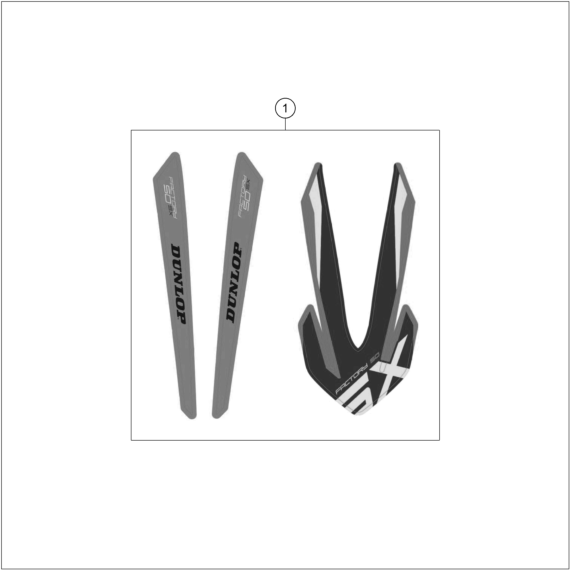 KIT DECO POUR 50 SX FACTORY EDITION 2025