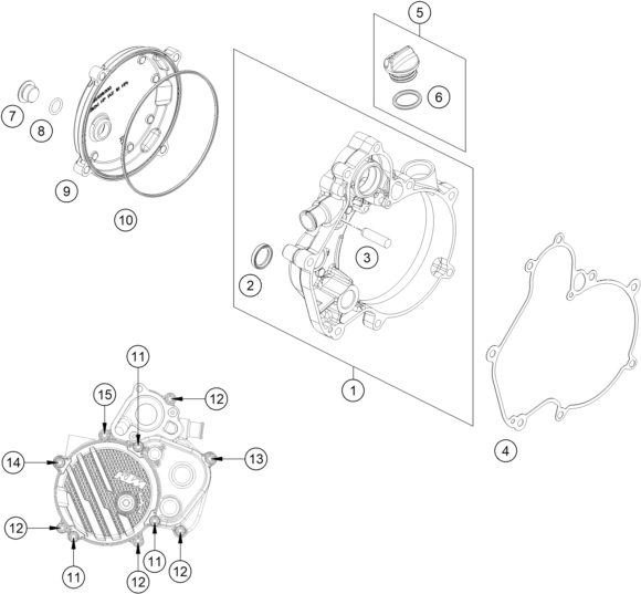 COUVERCLE DEMBRAYAGE POUR 50 SX 2024