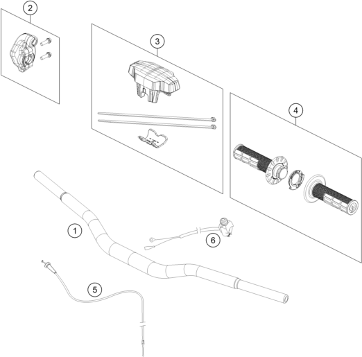 GUIDON ARMATURES POUR 65 SX 2024