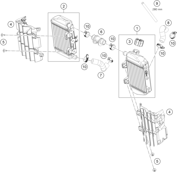 SYSTEME DE REFROIDISSEMENT POUR 65 SX 2024