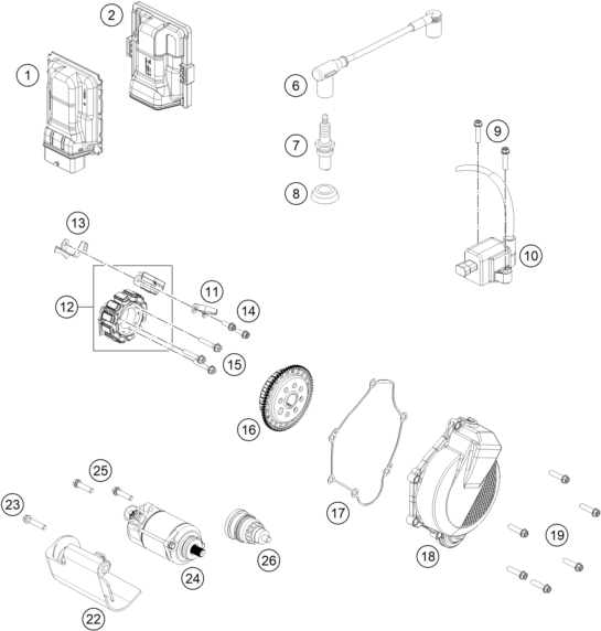 SYSTEME DE ALLUMAGE POUR 125 SX 2024 (EU)