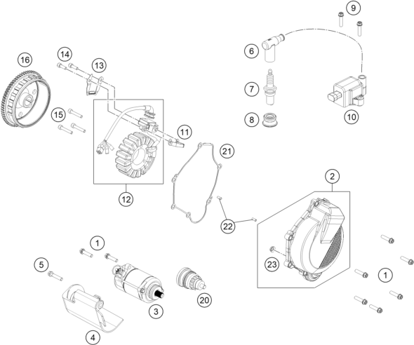 SYSTEME DE ALLUMAGE POUR 150 EXC 2024 (EU)