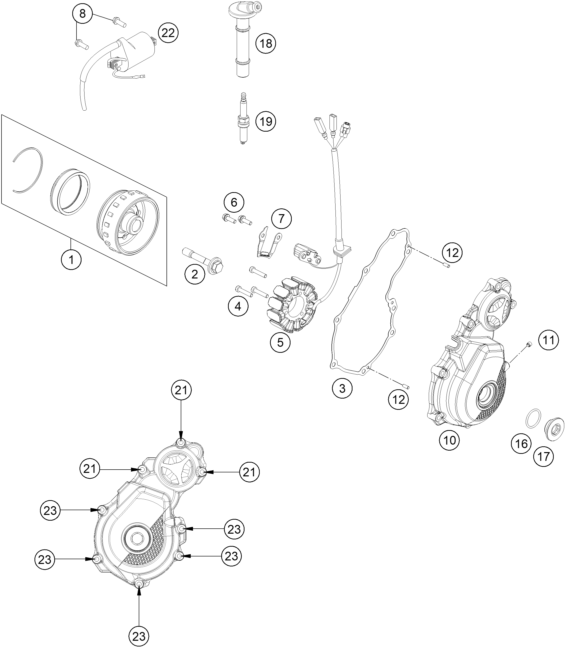 SYSTEME DE ALLUMAGE POUR 250 EXC F 2024 EU