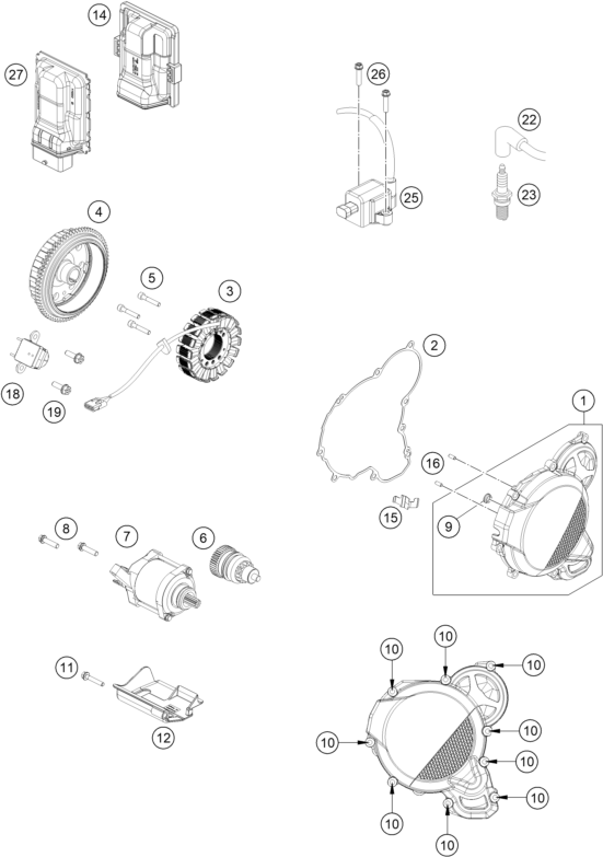 SYSTEME DE ALLUMAGE POUR 250 EXC 2024 (EU)