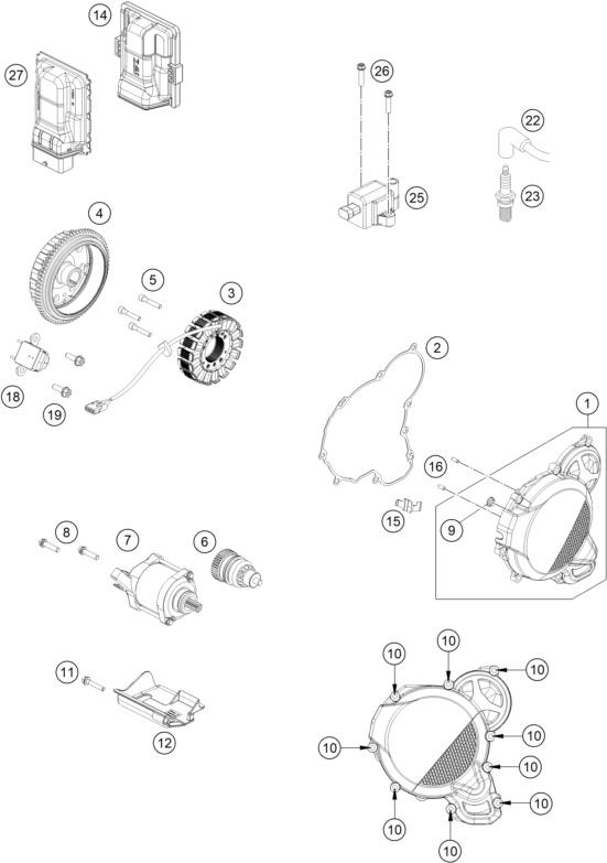 SYSTEME DE ALLUMAGE POUR 300 XC W CHAMPION EDITION 2025