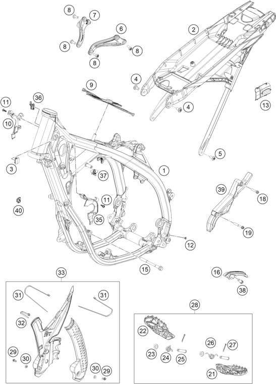 CADRE POUR 125 XC 2024 US