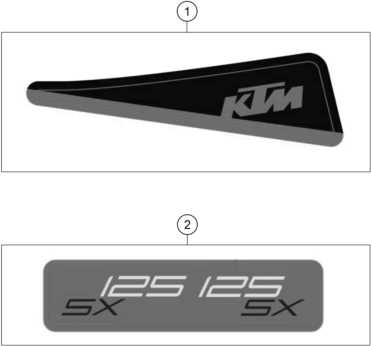 KIT DECO POUR 125 SX 2025 EU