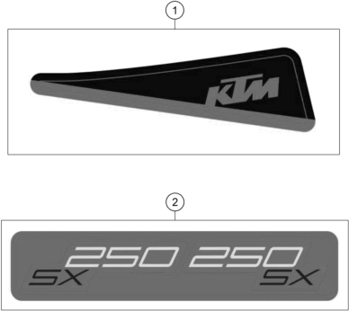 KIT DECO POUR 250 SX 2025 EU
