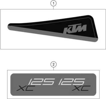 KIT DECO POUR 125 XC 2025