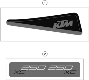 KIT DECO POUR 250 XC 2025