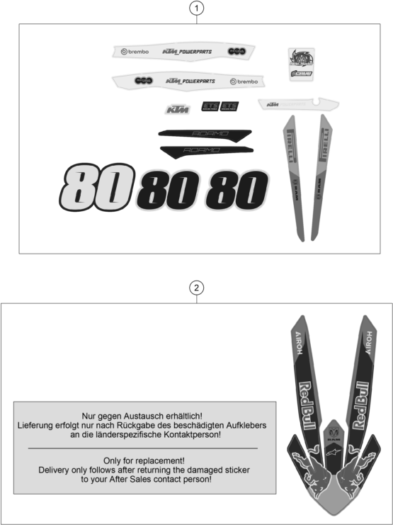 KIT DECO POUR 250 SX F ADAMO EDITION 2025