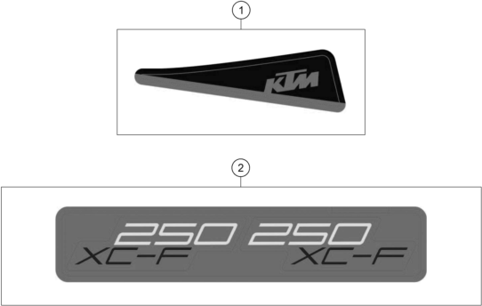KIT DECO POUR 250 XC F 2025