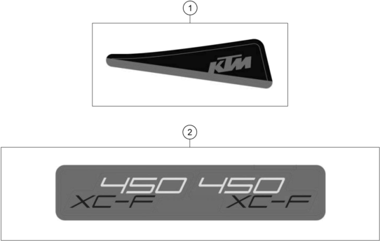 KIT DECO POUR 450 XC F 2025