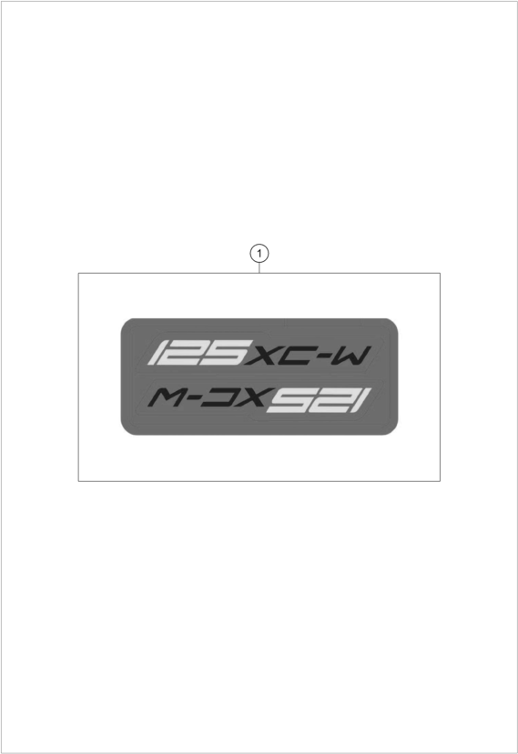 KIT DECO POUR 125 XC W 2025 EU
