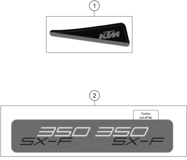 KIT DECO POUR 350 SX F 2025 EU