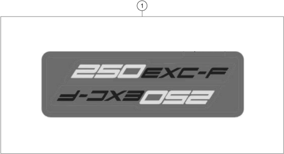 KIT DECO POUR 250 EXC F 2025 EU