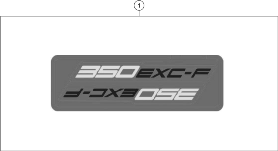 KIT DECO POUR 350 EXC F 2025 EU