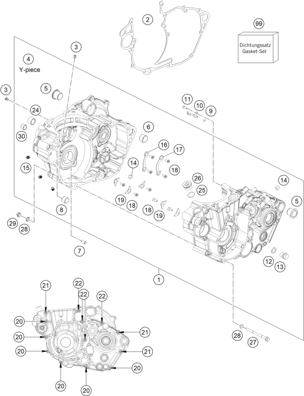 CARTER MOTEUR POUR KTM 450 RALLY REPLICA 2025