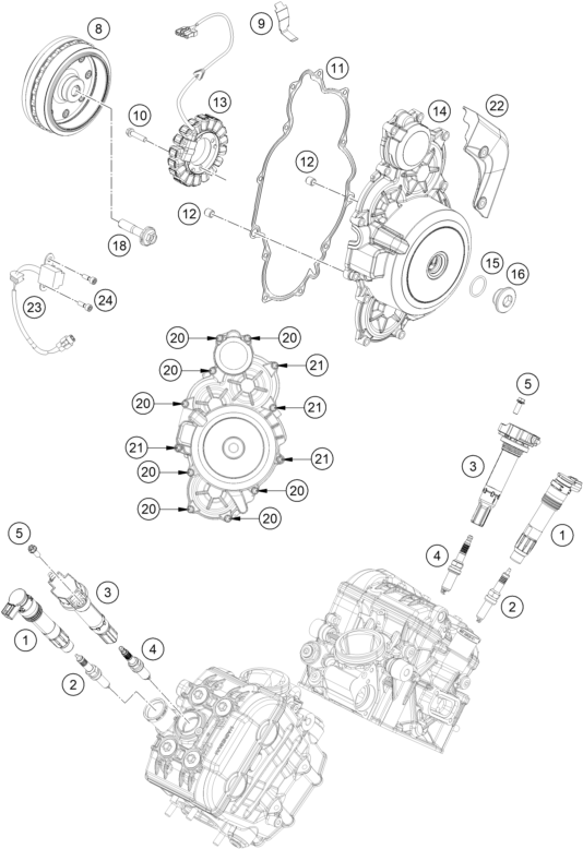 SYSTEME DE ALLUMAGE POUR 1390 SUPER ADVENTURE R 2025 EU