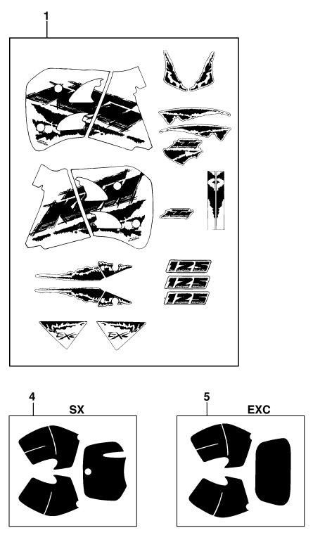 KIT DECO POUR 125 E GS EU