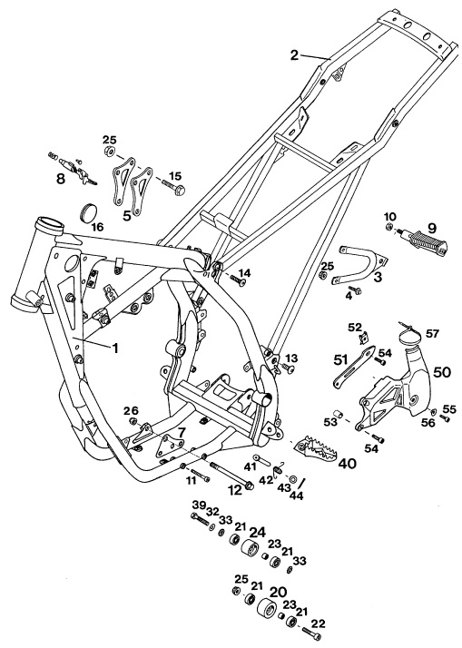 CADRE POUR 250 E-XC (EU)