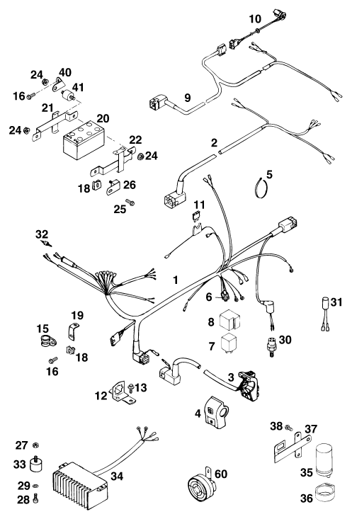 FAISCEAU DE CABLES POUR 300 E-GS WP (EU)