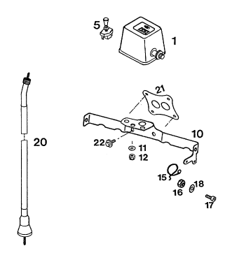 INSTRUMENTS SYSTEME DE VERROUILLAGE POUR 125 E-GS (EU)