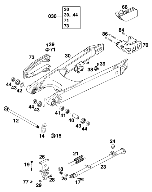 BRAS OSCILLANT POUR 440 SX 94 (EU)