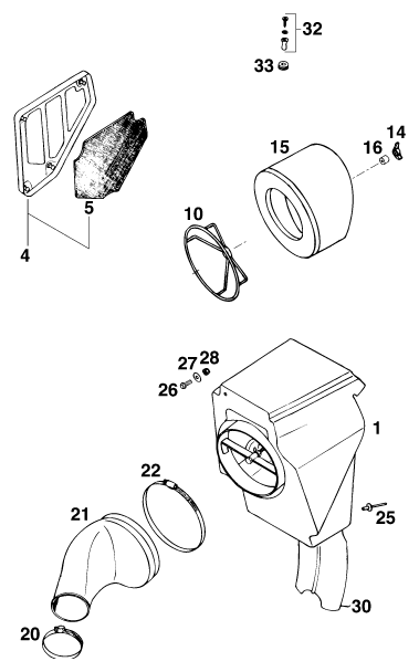 FILTRE A AIR POUR 440 E XC WP EU