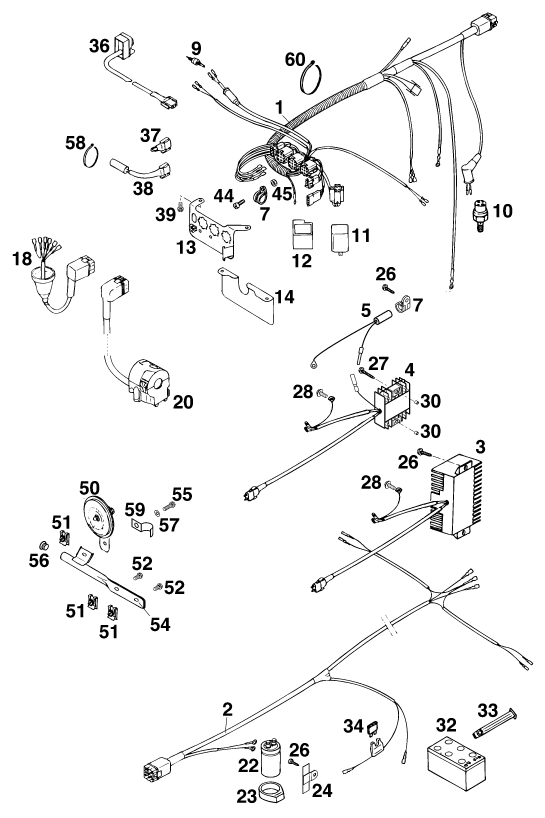 FAISCEAU DE CABLES POUR 400 SUPER-COMP WP (EU)