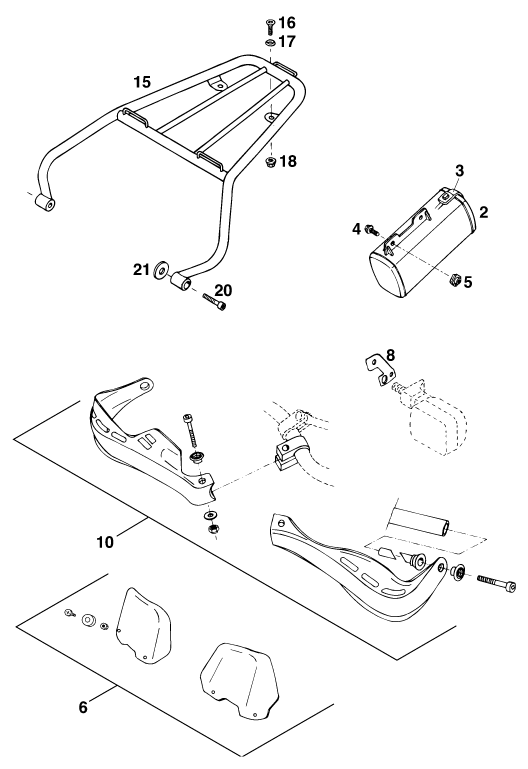 ACCESSOIRES POUR 125 E-GS WP (EU)