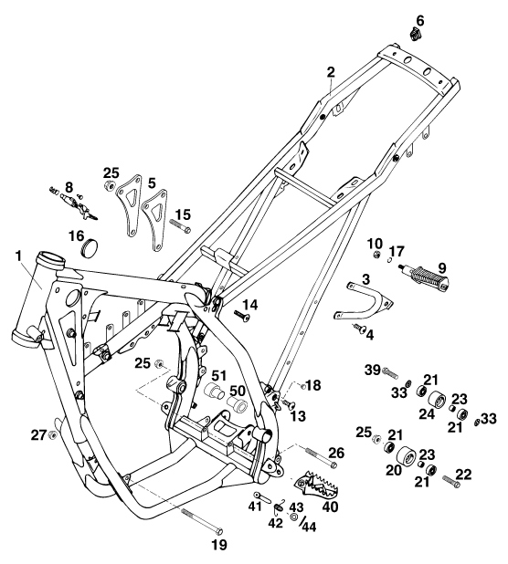 CADRE POUR 125 LC2 100 EUROPA 96 EU