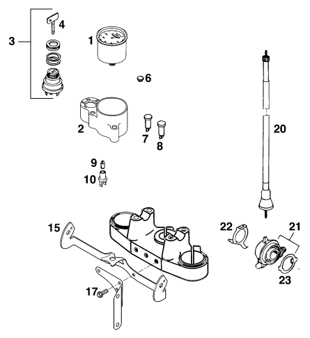 INSTRUMENTS  SYSTEME DE VERROUILLAGE POUR 125 SIX DAYS MO EU