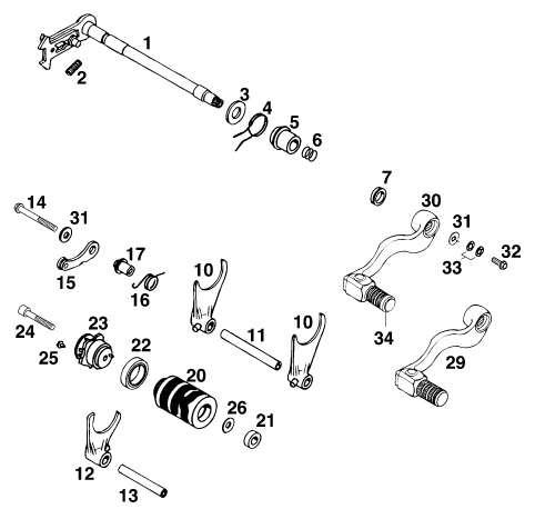 MECANISME DE SELECTION POUR 620 SIX DAYS WP 37KW 11LT EU