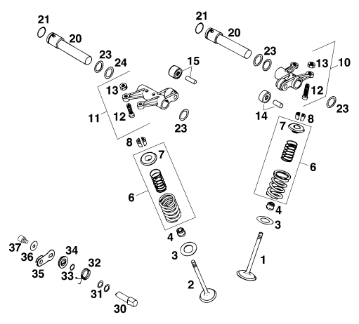 MECANISME DE COMMANDE POUR 620 ENDURO LIMITED EU