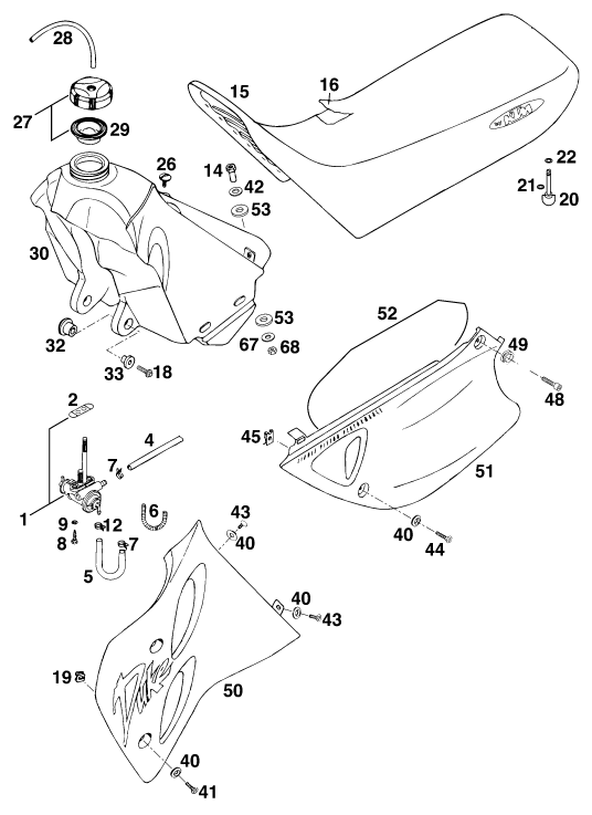 RESERVOIR SELLE POUR 620 DUKE 37KW (EU)