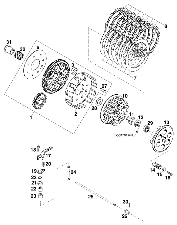 EMBRAYAGE POUR 620 DUKE-E 37KW (EU)