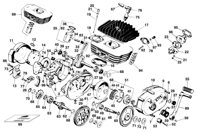 CARTER MOTEUR POUR 50 SXR PRO JUNIOR (EU)