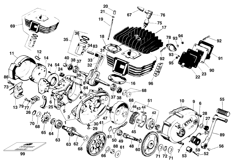 CARTER MOTEUR POUR 50 SXR PRO SENIOR EU