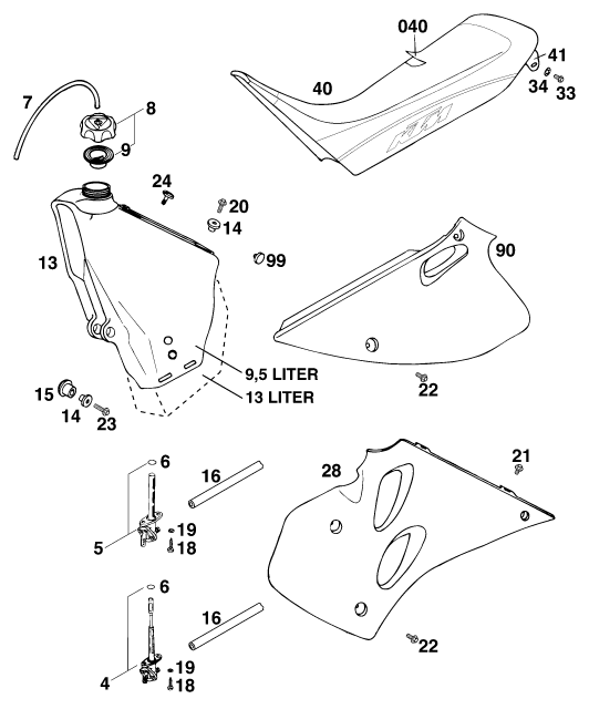 RESERVOIR SELLE POUR 250 EXC MU00D6 EU