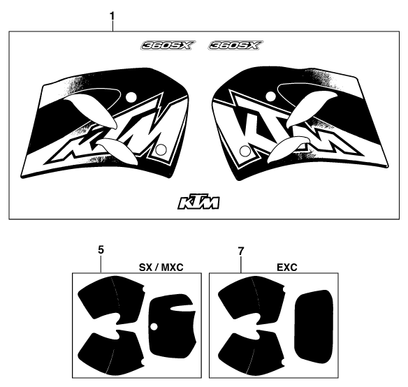 KIT DECO POUR 360 SX M/U00D6 (EU)