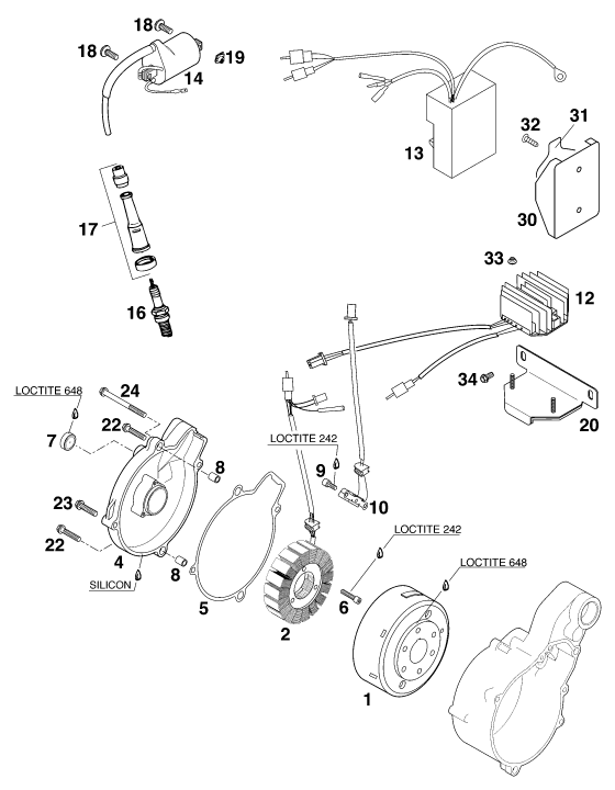 SYSTEME DE ALLUMAGE POUR 640 LC 4 EU