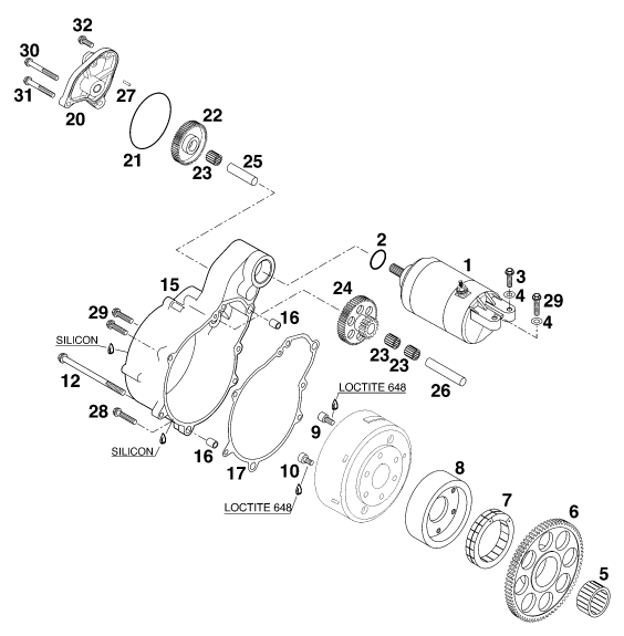 DEMARREUR ELECTRIQUE LC4 98 640 LC 4 CH 1998