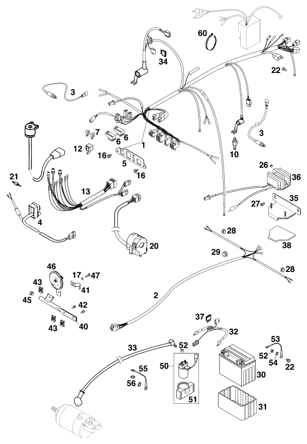 FAISCEAU DE CABLES POUR 620 EGS E ADVENTURE EU