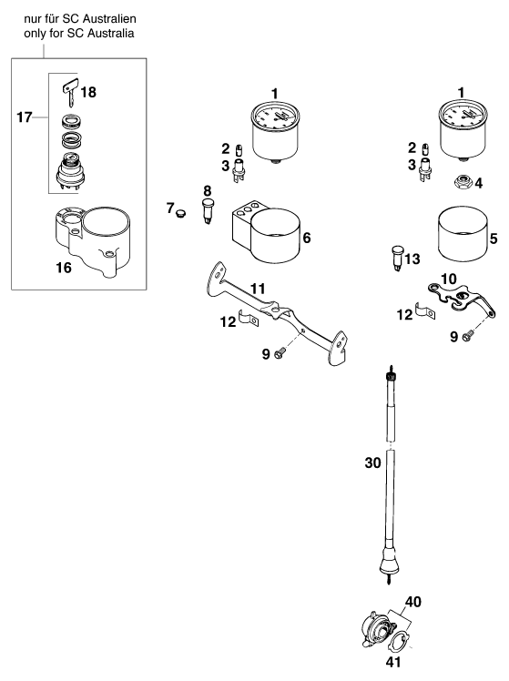 INSTRUMENTS SYSTEME DE VERROUILLAGE POUR 400 SUPER-COMP WP (EU)